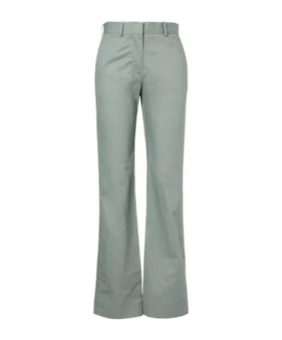 Acne Studios Cotton Twill Wide-leg Pants In Gray