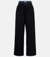 Acne Studios Organic Cotton Boyfriend Sweatpants In Black