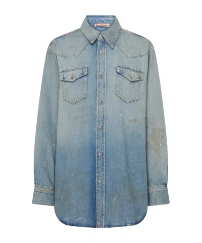 Acne Studios Cowboy Shirt In Blue