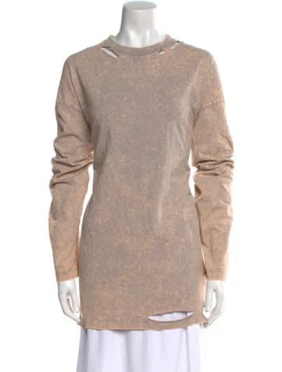 Pre-owned Acne Studios Cowl Neck Long Sleeve Sweatshirt In Neutral