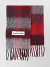 Acne Studios Cozy Multicolor Check Scarf For Cold Seasons