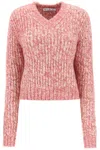 Acne Studios Off White Wool Blender Jumper In Multicolor