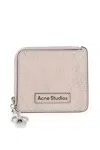 ACNE STUDIOS ACNE STUDIOS CRACKED LEATHER WALLET WITH DISTRESSED WOMEN