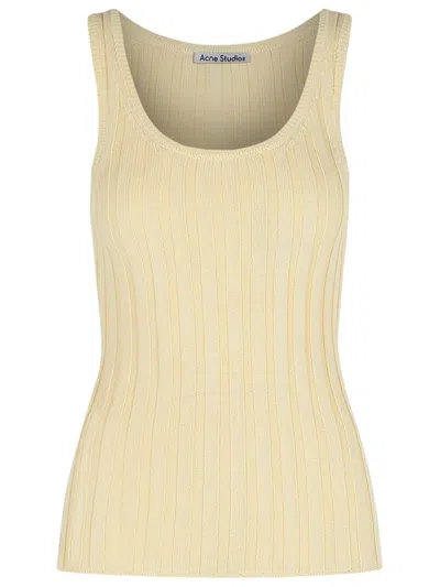 ACNE STUDIOS ACNE STUDIOS CREAM COTTON BLEND TANK TOP