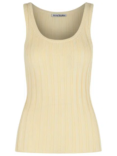 ACNE STUDIOS ACNE STUDIOS CREAM COTTON BLEND TANK TOP WOMEN