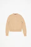 Acne Studios Crew Neck Cardigan Biscuit Beige