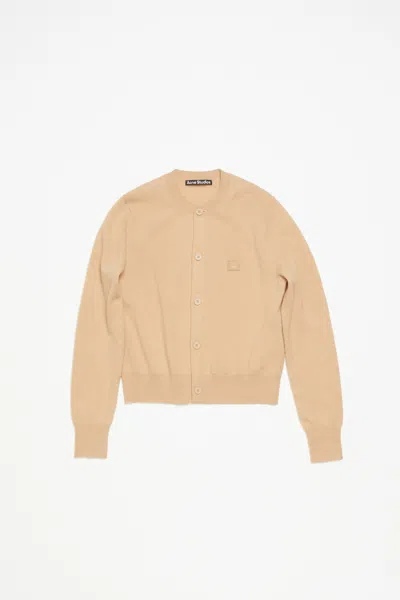 Acne Studios Crew Neck Cardigan Biscuit Beige