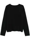 Acne Studios Kaschmirpullover Mit Rundhalsausschnitt In Schwarz