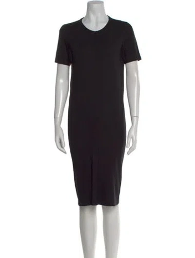 Pre-owned Acne Studios Crew Neck Knee-length Dress In Black
