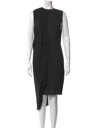 Pre-owned Acne Studios Crew Neck Knee-length Dress In Black