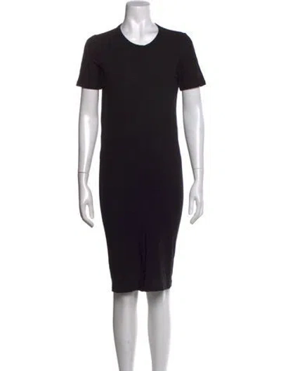Pre-owned Acne Studios Crew Neck Knee-length Dress In Black
