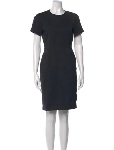 Pre-owned Acne Studios Crew Neck Knee-length Dress In Blue