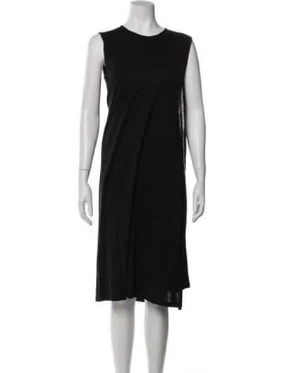 Pre-owned Acne Studios Crew Neck Knee-length Dress In Blue