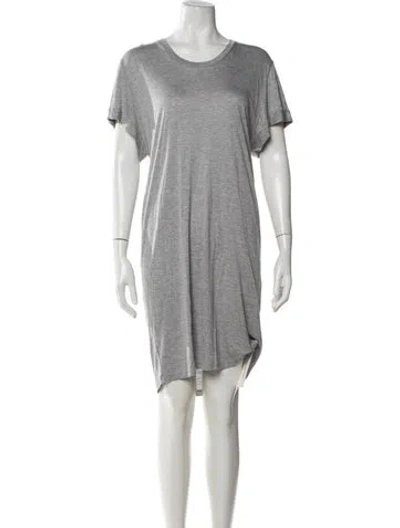 Pre-owned Acne Studios Crew Neck Knee-length Dress In Grey