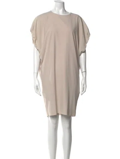 Pre-owned Acne Studios Crew Neck Knee-length Dress In Neutral