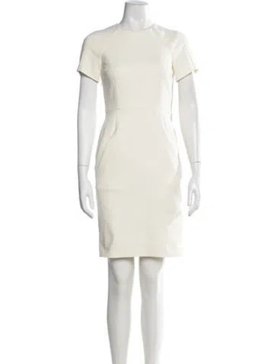 Pre-owned Acne Studios Crew Neck Knee-length Dress In Neutrals