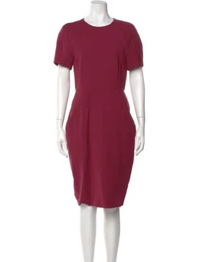 Pre-owned Acne Studios Crew Neck Knee-length Dress In Red