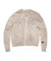 Acne Studios Crew-neck Knitted Cardigan In Nude