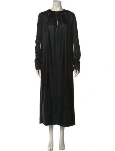 Pre-owned Acne Studios Crew Neck Long Dress In Black