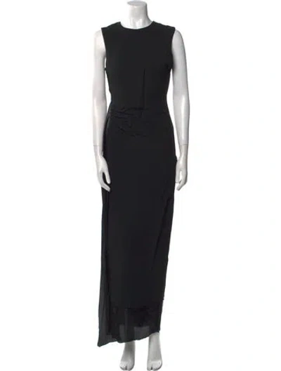 Pre-owned Acne Studios Crew Neck Long Dress In Black