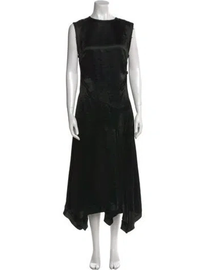 Pre-owned Acne Studios Crew Neck Long Dress In Black