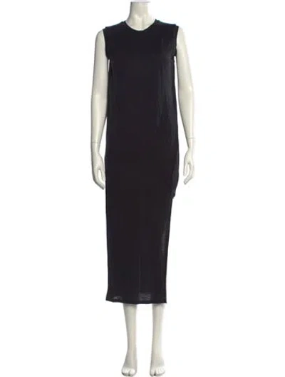 Pre-owned Acne Studios Crew Neck Long Dress In Black