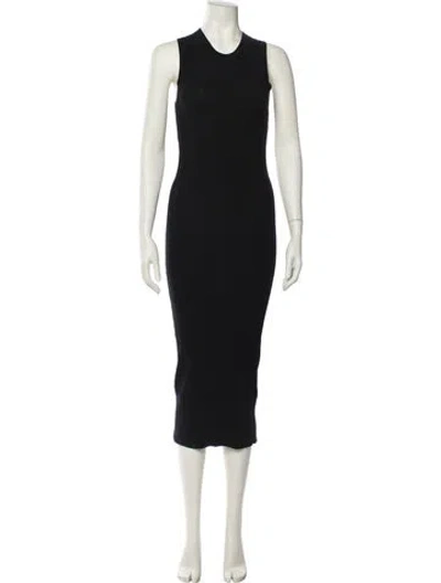 Pre-owned Acne Studios Crew Neck Long Dress In Black