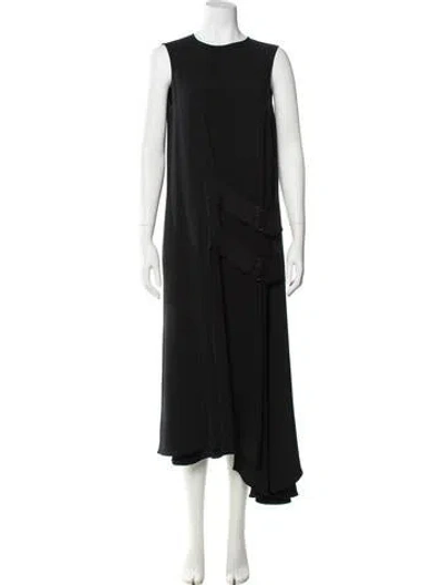 Pre-owned Acne Studios Crew Neck Long Dress In Black