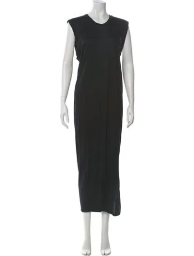 Pre-owned Acne Studios Crew Neck Long Dress In Black