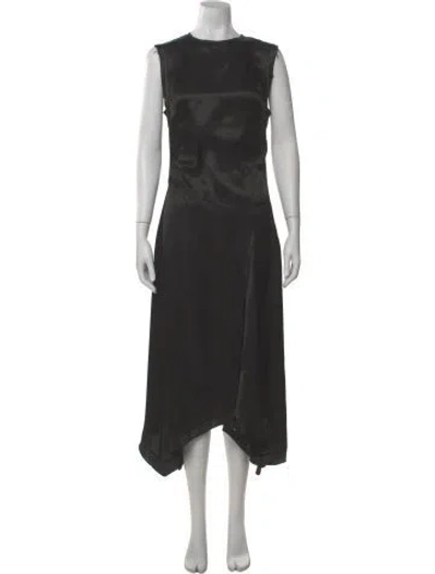 Pre-owned Acne Studios Crew Neck Long Dress In Black