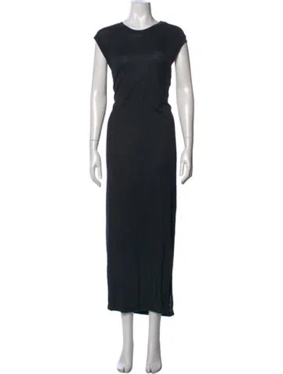 Pre-owned Acne Studios Crew Neck Long Dress In Black