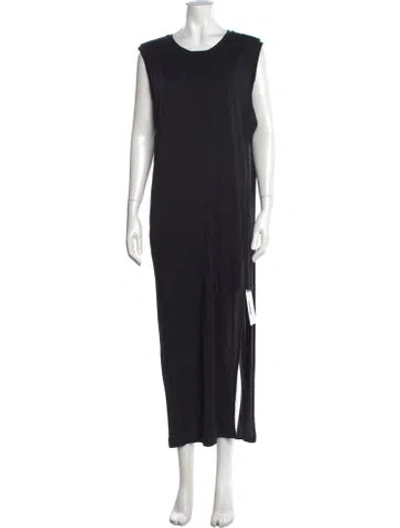 Pre-owned Acne Studios Crew Neck Long Dress In Black