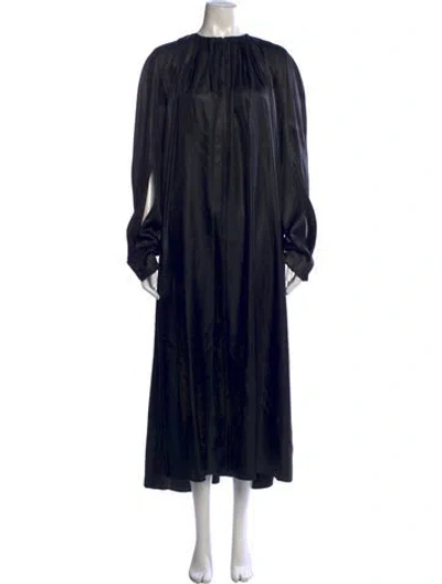 Pre-owned Acne Studios Crew Neck Long Dress In Black