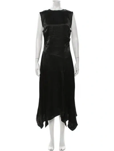 Pre-owned Acne Studios Crew Neck Long Dress In Black