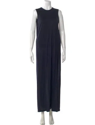 Pre-owned Acne Studios Crew Neck Long Dress In Blue