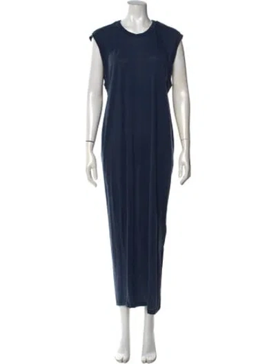 Pre-owned Acne Studios Crew Neck Long Dress In Blue