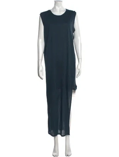 Pre-owned Acne Studios Crew Neck Long Dress In Blue