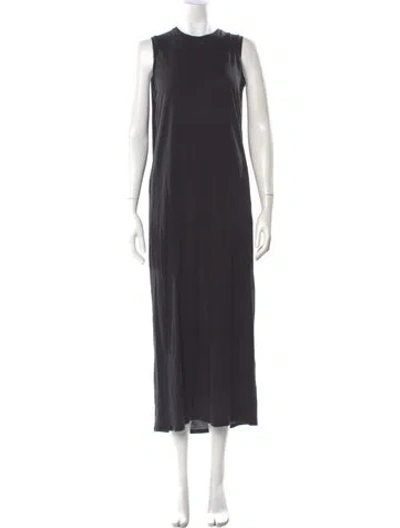 Pre-owned Acne Studios Crew Neck Long Dress In Gray