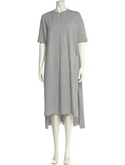 Pre-owned Acne Studios Crew Neck Long Dress In Gray