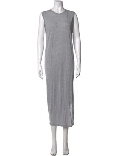 Pre-owned Acne Studios Crew Neck Long Dress In Grey