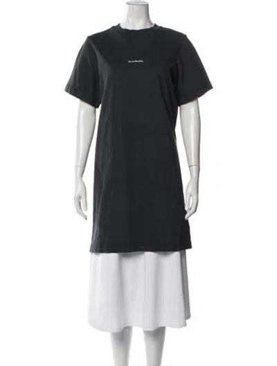 Pre-owned Acne Studios Crew Neck Long Dress In Grey