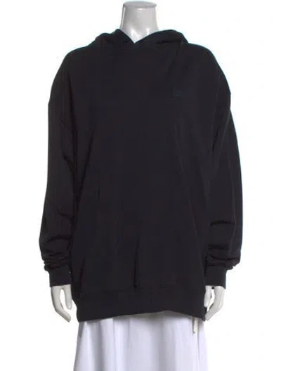 Pre-owned Acne Studios Crew Neck Long Sleeve Hoodie In Black