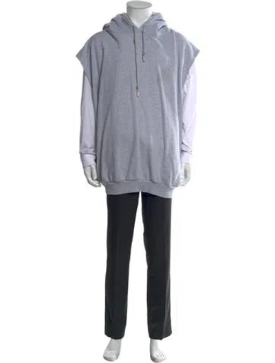 Pre-owned Acne Studios Crew Neck Long Sleeve Hoodie In Blue