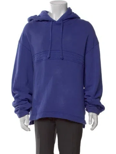 Pre-owned Acne Studios Crew Neck Long Sleeve Hoodie In Blue