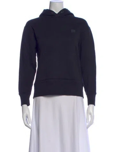 Pre-owned Acne Studios Crew Neck Long Sleeve Hoodie In Blue