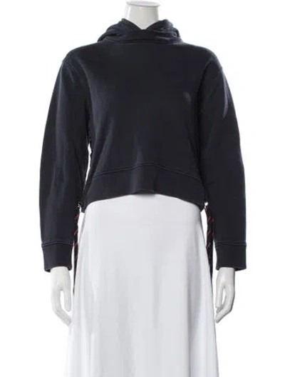 Pre-owned Acne Studios Crew Neck Long Sleeve Hoodie In Blue