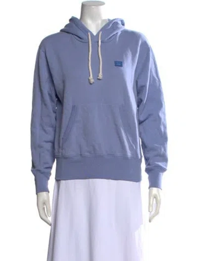 Pre-owned Acne Studios Crew Neck Long Sleeve Hoodie In Blue