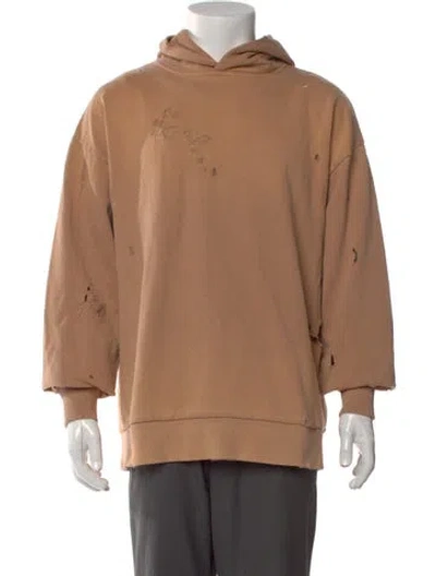 Pre-owned Acne Studios Crew Neck Long Sleeve Hoodie In Brown