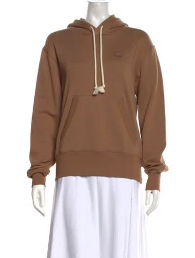 Pre-owned Acne Studios Crew Neck Long Sleeve Hoodie In Brown
