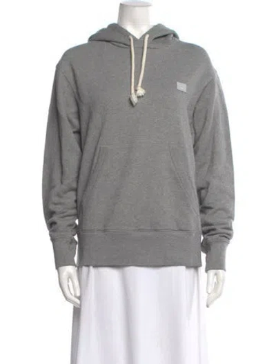 Pre-owned Acne Studios Crew Neck Long Sleeve Hoodie In Gray